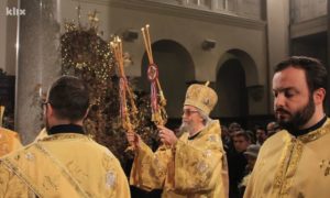 Vladika Jefrem služio ponoćnu liturgiju u Hramu Hrista Spasitelja