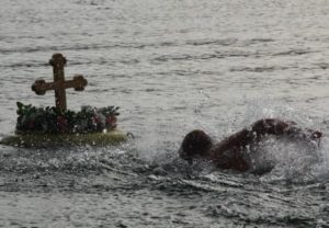 Bogojavljenska litija i plivanje za Časni krst u Banjaluci 19. januara