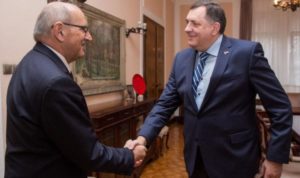 Dodik primio u oproštajnu posjetu ambasadora Hrvatske
