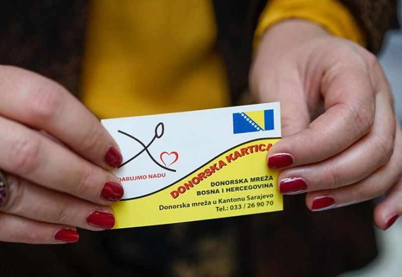 Broj donora se mora povećati: U BiH donorsku karticu ima oko 80.000 građana