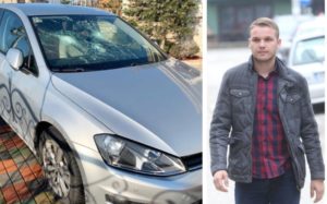 Drašku Stanivukoviću uništen automobil