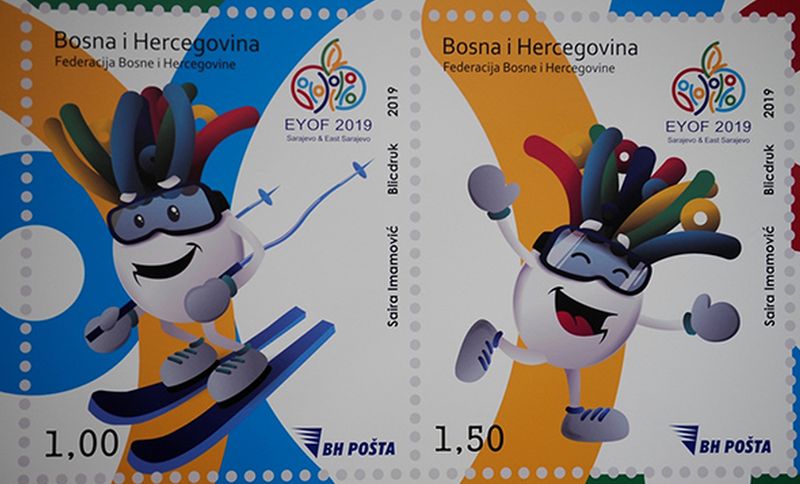 Predstavljene poštanske marke EYOF 2019