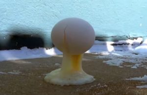 VIDEO – Pogledajte kako se jaje ledi na temperaturi od -32 stepena u Minnesoti