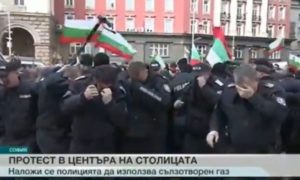 VIDEO – Policija je koristila BIBER-SPREJ da rastjera demonstrante, a onda je VJETAR okrenuo stvar