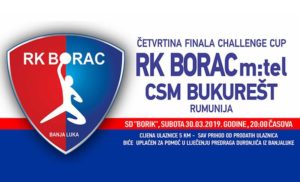 Rukometaši Borca večeras u ‘Boriku’ igraju za polufinale Čelendž kupa