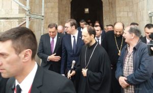 Dodik – Vučić: Crkva Svete Trojice u Mostaru ima nesumnjiv značaj za Srbe