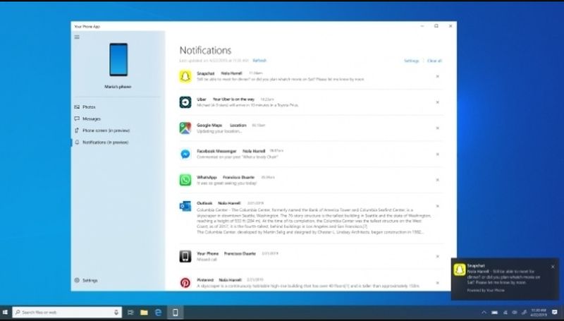 Windows preview omogućava Android obaveštenja na računaru korisnika