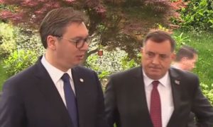 VIDEO – Dodik i Vučić iz Tirane: Štitili smo interese Republike Srpske i Srbije