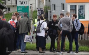 Mektić se pridružio malom broju demonstranata, oni blokirali saobraćajnicu