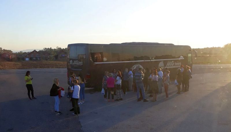 Migranti se zakačili ispod banjalučkog autobusa