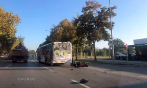 Sudar autobusa i motocikla u Banjaluci