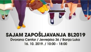 Sajam zapošljavanja 16. oktobra u dvorani “Centar” u Banjaluci