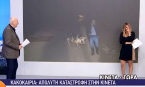 VIDEO – Grčki novinar bježi od svinje dok uživo izvještava