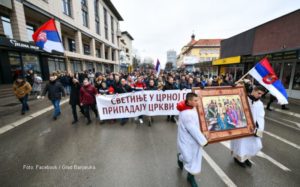 VIDEO / FOTO – Banjalučani na bogojavljenjskoj litiji podržali SPC u Crnoj Gori