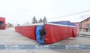 Postavljen šator za neodgovorne u Banjaluci