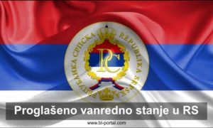 U Republici Srpskoj proglašeno vanredno stanje