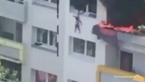 Hvatali ih prolaznici: Dva dječaka se spasila od požara skokom sa trećeg sprata VIDEO