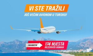 Sezona počinje! Kontiki povećao kapacitet prvog leta iz Banjaluke, turisti birali Tursku