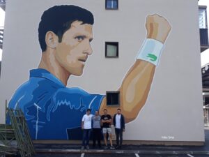 Nole “visok” čak osam metara: Mural u čast najboljem teniseru svijeta