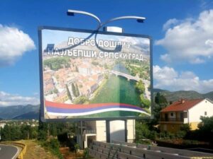 “Dobro došli u najljepši srpski grad”: Postavljen bilbord na ulazu u Trebinje