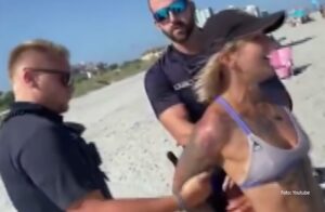 “Nisam gola”: Djevojka na plaži uhapšena zbog oskudnog bikinija VIDEO