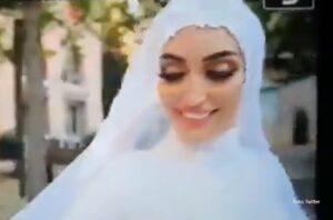 Snimak sa vjenčanja u Bejrutu: Eksplozija prekinula fotografisanje mlade VIDEO