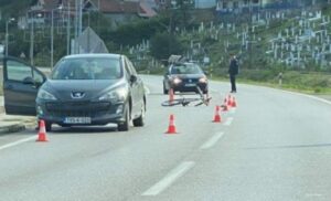 Autom pokosio biciklistu: Policija i hitna pomoć na mjestu nesreće