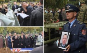 Posljednji ispraćaj srpskog pilota: Major Krsnik sahranjen uz pjesmu “Tamo daleko” VIDEO