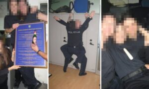 Policijske orgije! Pijani se diraju seksualnim pomagalom u stanici, na stolu brdo alkohola VIDEO