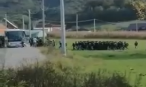 Navodno, idu ka Banjaluci: Pogledajte stampedo migranata koji trče prema autobusu VIDEO