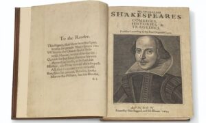 Rijetka knjiga! Prva kolekcija Šekspirovih drama prodata za 10 miliona dolara FOTO
