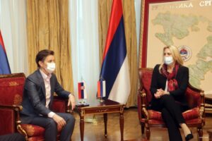 Ana Brnabić poručuje: Naredna godina kruna izuzetne saradnje Srpske i Srbije