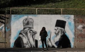 Ostavili su dubok trag iza sebe: Osvanuo mural mitropolita Amfilohija i patrijarha Pavla