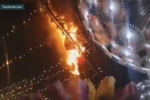Paljenje lampica pošlo po zlu: Zapalila se glavna novogodišnja jelka na trgu
