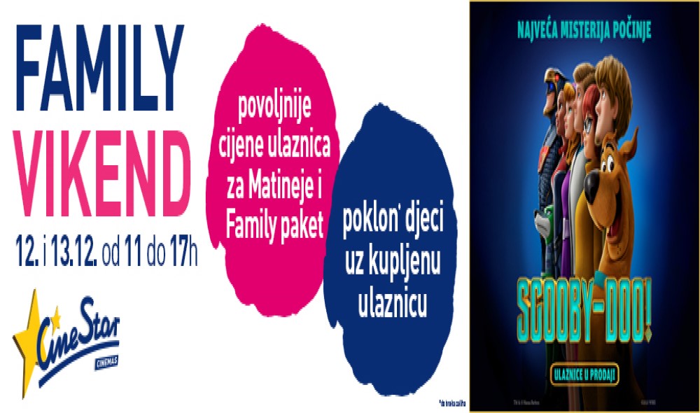 Zabavan vikend, pristupačne cijene: Animirani film Scooby u CineStaru 4DX Banjaluka