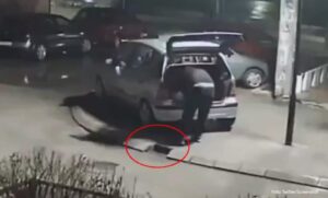 Ovo je nevjerovatno: Pogledajte kako je čovjek ukrao ivičnjak VIDEO