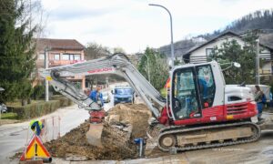 Pauza zbog lošeg vremena: Nastavljeni radovi na izgradnji cjevovoda u ovom dijelu Banajluke