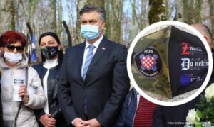 Novi skandal: Plenković pozirao pored žene koja na maski ima ustaški pozdrav