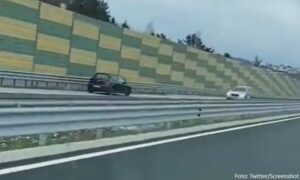 Vrlo opasno: Vozio auto-putem u suprotnom smjeru VIDEO