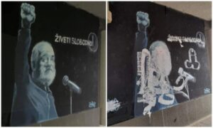 Trajao je svega nekoliko sati: Uništen mural posvećen nedavno preminulom Balaševiću