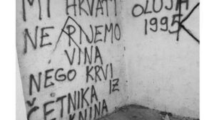 U centru grada širili govor mržnje: Mi Hrvati ne pijemo vina, nego krvi četnika iz Knina