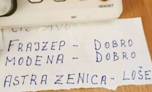 Djedova bilješka o vakcinama mnoge nasmijala: Ne preporučuje “Astra Zenicu” FOTO