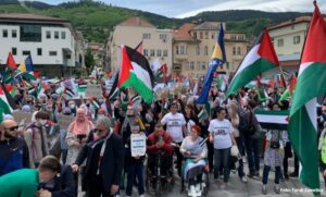 Sarajevo uz Palestinu: Skup podrške ispred Vijećnice