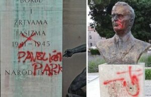 Prešarani spomenici palim borcima u Titovom parku: Građani Pule bez komentara