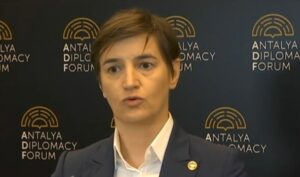 Brnabićeva u Antaliji: Priština se danas pozvala na Briselski sporazum