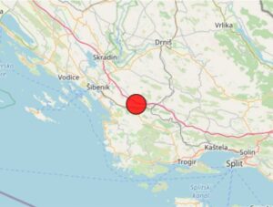 Slab zemljotres registrovan kod Šibenika