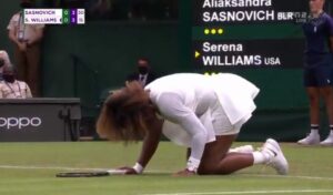 Šok na Vimbldonu: Serena plakala i u bolovima predala meč VIDEO