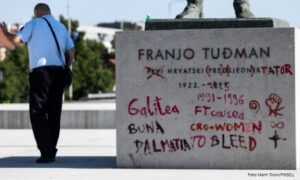 Natpis “diktator” osvanuo na spomeniku Franji Tuđmanu