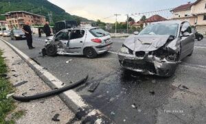 U teškoj saobraćajnoj nesreći povrijeđeno šest osoba