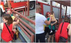 Sve se, na sreću, dobro završilo: Banjalučki vatrogasci spasavali dijete zaglavljeno u ogradi